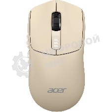 Мышь беспроводная Acer OMR312 бежевый, 3200 dpi, радиоканал, Bluetooth, USB, кнопки - 5