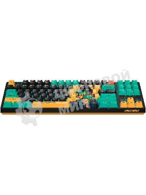 Клавиатура A4Tech Bloody AT87 Renegade проводная USB черный/зеленый