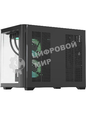 Компьютерный корпус AeroCool/Formula Crystal U2M Floe черный без БП mATX 1xUSB 3.0 1xUSB3.1 audio bott PSU
