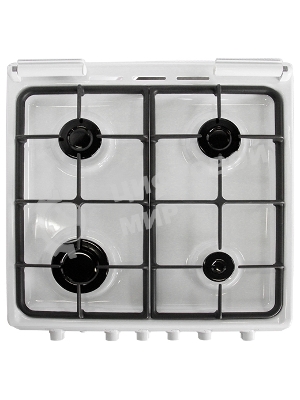 Плита комбинированная De Luxe 5040.20ГЭ (КР) ЧР белый, конфорок 4 шт, духовка 43 л, электроподжиг, 50 см x 85 см x 50 см