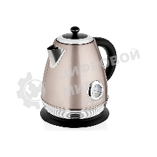 Чайник электрический BRAYER BR1007, 2200 Вт, 1,7 л, Strix, автоотключ, нержав.сталь, встроен.термом