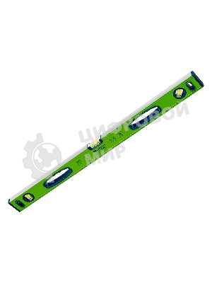 Уровень Сибртех алюминиевый УСМ-0,5-800, фрезерованный, 3 глазка, магнитный, рукоятки, 800 мм