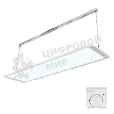 Комплект обогреватель инфракрасный Ballu BIH-GTW-0.5 + BMT-1 белый, 500 Вт, 10 м2, термостат