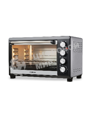 Мини-печь Hyundai MIO-HY075 38л. 2000Вт серебристый/черныйy