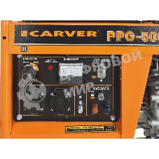 Электрогенератор бензиновый Carver PPG-5000DE, 3.6 кВт, 101 дБ, 75 кг