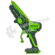 Цепная мини пила GreenWorks G24MCS10K2 аккумуляторная, 24v, 10 см, c АКБ 2АЧ и ЗУ (2008207UA)