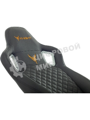 Кресло игровое Knight TITAN черный ромбик эко.кожа с подголов. крестовина металл