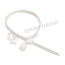 Хомут кабельный IEK UHH40-4-100-100 3.5х100 нейл. белый с отвер. для креп. ХОК (уп. 100 шт)