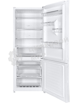 Холодильник Maunfeld MFF1857NFW белый мат. инвертер двухкамерный 336/117л морозилка снизу