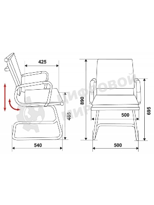 Кресло Бюрократ CH-993-Low-V/Camel светло-коричневый, экокожа, 120 кг, механизм качания, низкая спинка