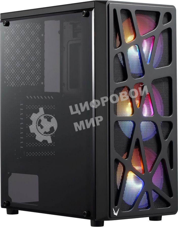 Компьютерный корпус Aerocool/Formula MANA черный без БП ATX 6x120мм 2xUSB 2.0 1xUSB 3.0 audio bott PSU