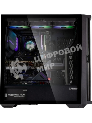 Компьютерный корпус ZALMAN Z10, ATX, черный, WINDOW, 2x3.5