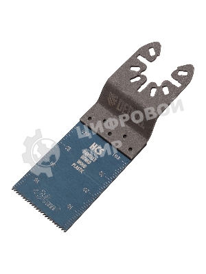 Насадка для МФИ Denzel режущая пазовая прямая, HCS, по дереву, 34 х 1,4 мм, мелкий зуб