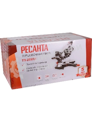 Торцовочная пила Ресанта ТП-255ПЛ 2200Вт 5000об/мин d=255мм