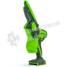 Цепная мини пила GreenWorks G24MCS10K2 аккумуляторная, 24v, 10 см, c АКБ 2АЧ и ЗУ (2008207UA)