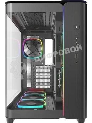Компьютерный корпус Montech King 95 PRO черный без БП ATX 4x120мм 2x140мм 2xUSB3.0 1xUSB3.1 audio bott PSU