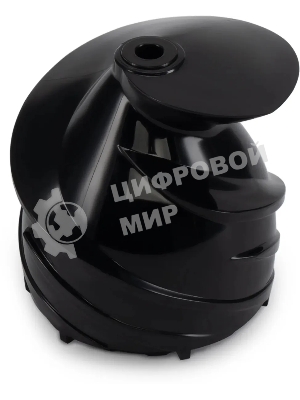 Соковыжималка Hyundai HY-JS2323 чёрный, шнековая вертикальная, 120 Вт, 400 мл, электронное, реверс