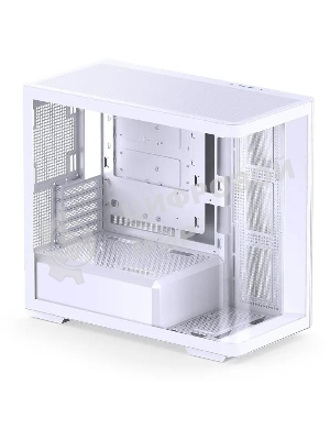 Корпус без блока питания JONSBO D300, Mini-Tower, TG, no fan, 2xUSB-A 3.2 + 1xUSB-C 3.2, mATX, mITX White