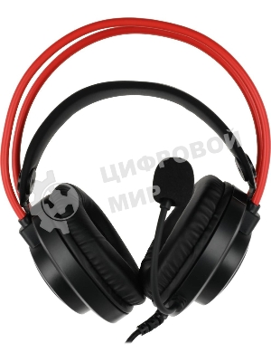 Гарнитура Bloody G200S чёрный/красный, проводная, подсветка