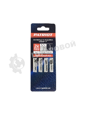 Набор пилок для лобзика EDGE by PATRIOT №1, 4шт в блистере