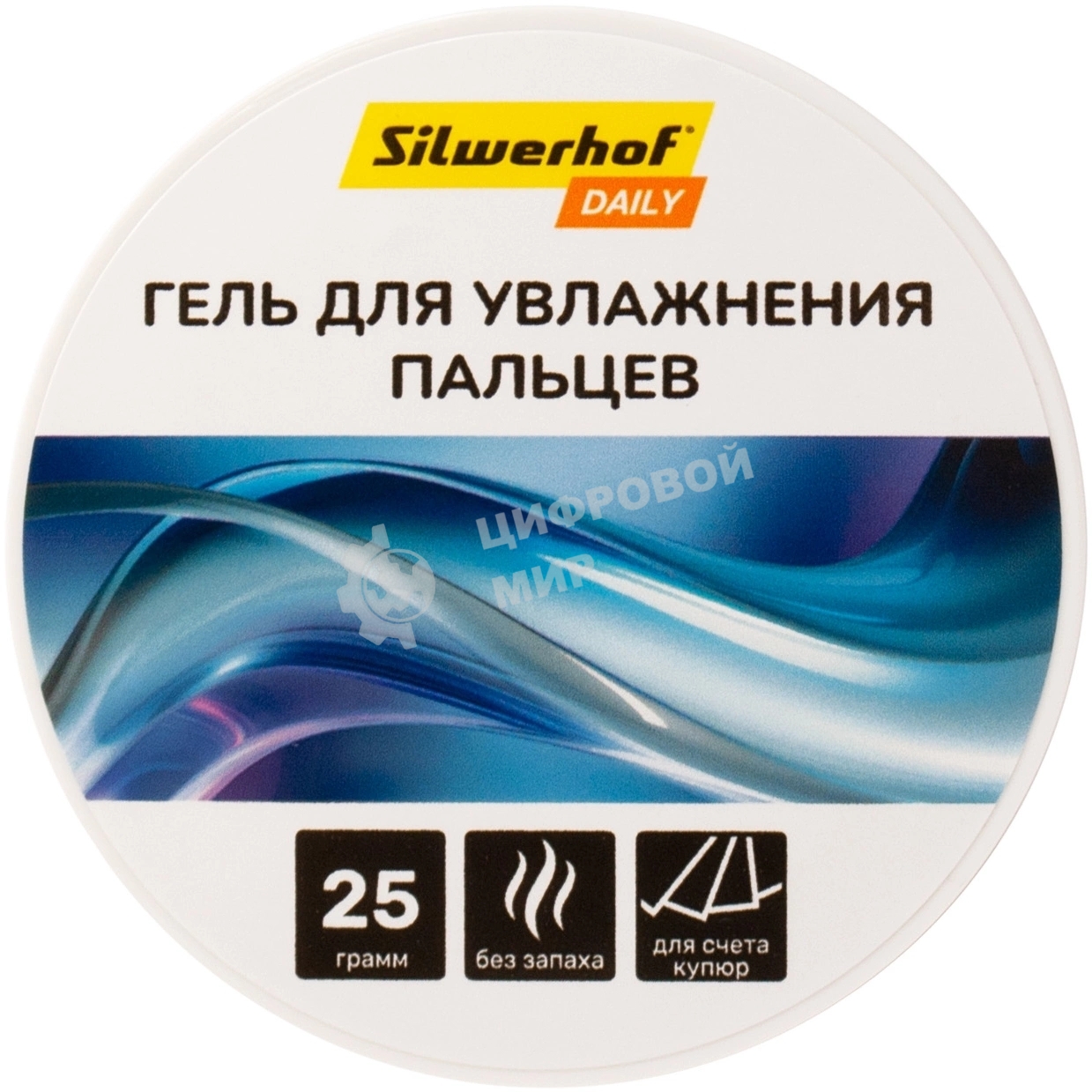 Подушка для смачивания пальцев Silwerhof DAILY гелевая 25гр