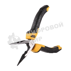 Удлиненные плоскогубцы Deli DL2106Z 160 мм, сталь CrV, прорезиненная двухкомпонентная ручка