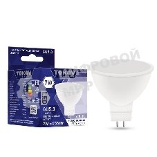 Лампа светодиодная TOKOV ELECTRIC 7Вт Soffit 4000К GU5.3 176-264В