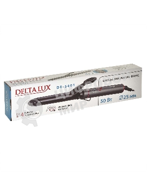 Щипцы для завивки волос DELTA LUX DE-5401 темно-серый, 25 мм, 210 °C, 4 режима