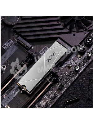 Накопитель SSD ADATA XPG GAMMIX S60, 512Gb, PCIe 4.0 x4, M.2 2280, NVMe, R/W 4700/1700, с радиатором