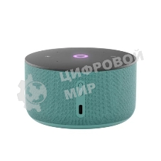 Умная колонка Яндекс Станция Мини 3, 12Вт, компактная, 1 динамик, часы, управление умным домом, Wi-Fi, Bluetooth 5.0, Алиса, бирюзовый