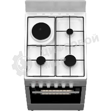 Плита комбинированная Darina 1E КМ241 321 W белый, конфорок 3 газовых и 1 электрическая, духовка 50 л, 50 см x 85 см x 60 см