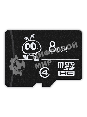 Флеш карта Micro SDHC 8Gb Smartbuy Сlass 4 (без адаптеров)