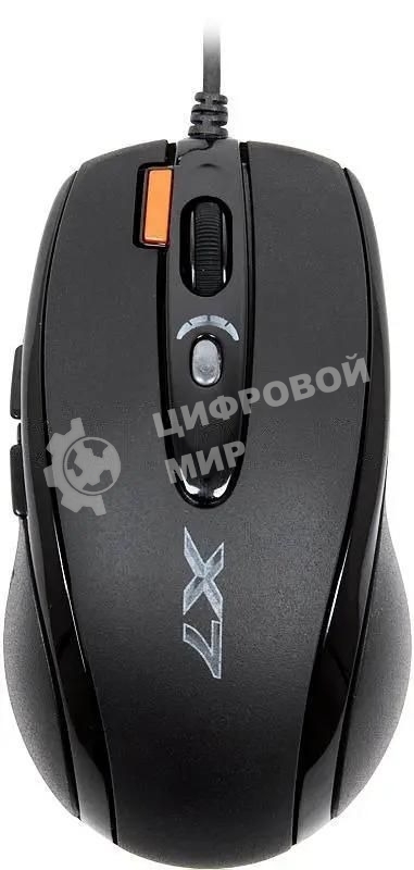 Мышь проводная A4Tech X-718BK черный, 3000 dpi, USB, кнопки - 7