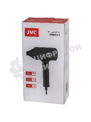 Фен JVC JHD011 черный, 1600 Вт