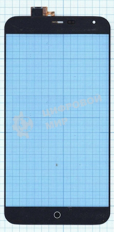Сенсорное стекло (тачскрин) для Meizu MX4, черное