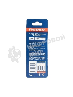 Набор пилок для лобзика EDGE by PATRIOT №1, 4шт в блистере