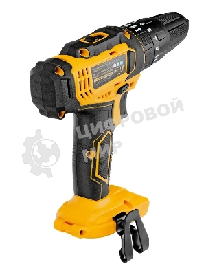 Дрель-шуруповерт Denzel CID-18-0, 18 В, 0 Ач, 30 Нм, щеточный, ударный