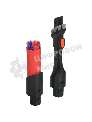 Пылесос вертикальный Deerma DEM-T50W серый/черный/красный, питание от аккумулятора, 420 Вт, уборка сухая, пылесборник 0.4 л