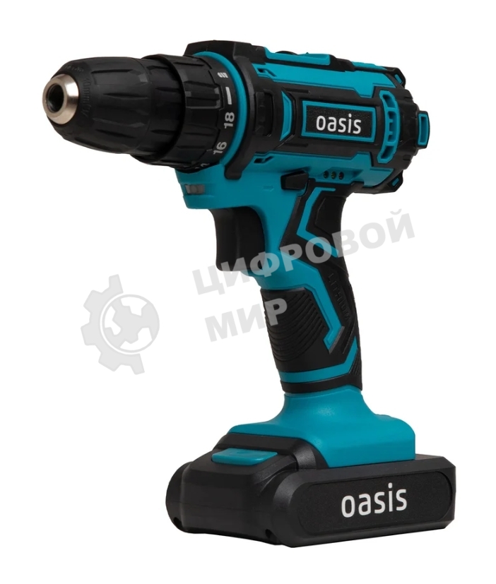 Дрель-шуруповерт Oasis ASB-18S Eco, 18 В, 2 Ач, 40 Нм, щеточный