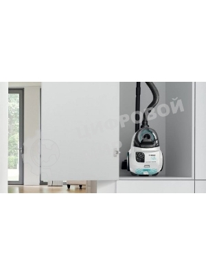 Пылесос Bosch BGC21HYG1 белый, 700 Вт, уборка сухая, пылесборник контейнер, 1.4 л