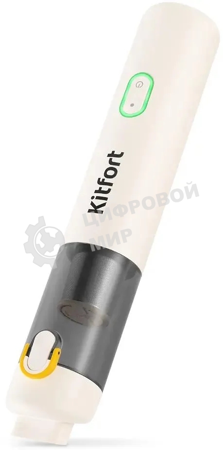 Пылесос ручной Kitfort КТ-5199 белый/черный, 90 Вт, уборка сухая, пылесборник контейнер 0.1 л