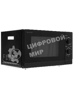 Микроволновая печь Sharp R-6000RK черный, 20 л, 800 Вт, переключатели - поворотный механизм