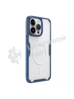 Чехол Nature TPU Pro Magnetic Case, синий, (AP IP15 Pro Max)