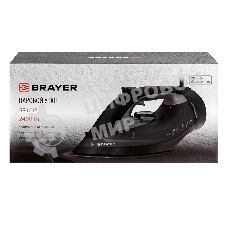 Утюг BRAYER BR4015 черный, 2400 Вт, 25 г/мин, 140 г/мин, 300 мл