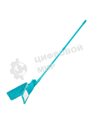 Швабра Home Palisad 120 см с пластик. складной подошвой, насадка из микрофиб, рукоятка телескоп.