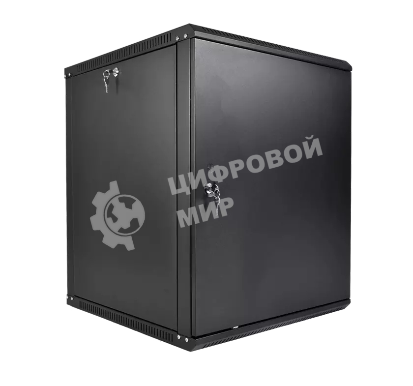 Шкаф телекоммуникационный настенный разборный ЦМО ЭКОНОМ 18U (600 650) дверь металл, черный