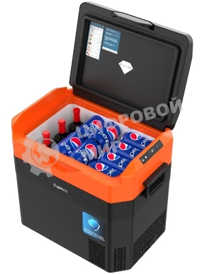 Холодильник автомобильный Бирюса НС-38P7 оранжево-черный