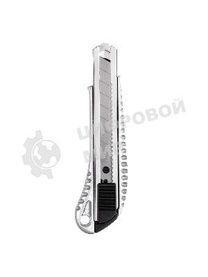 Универсальный нож Deli DL4255 18мм Лезвие SK2. Алюминиевый корпус. Общая длина: 155 мм.