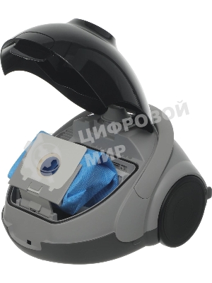 Пылесос Samsung VCC5241S3K/XEV черный/серый, 410/1800 Вт, уборка сухая, пылесборник мешок 2.4 л