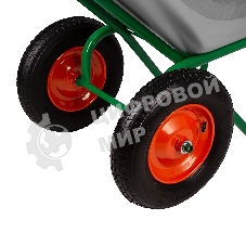 Тачка садово-строительная Palisad 2-х колесная, усиленная, грузоподъемность 320 кг, объем 100 л